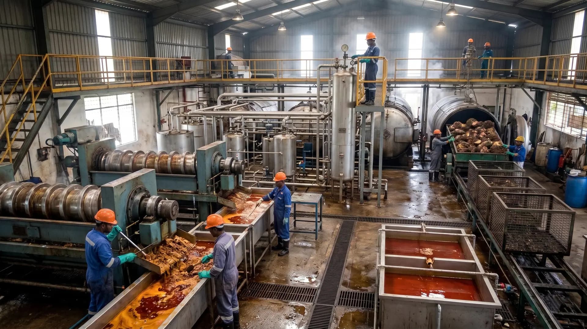 Palm oil processing mill